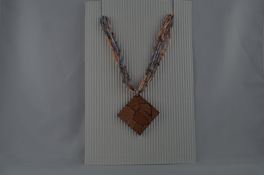 15126 - Pendentif EggShell brun