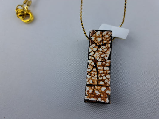 15149 - Pendentif EggShell brun