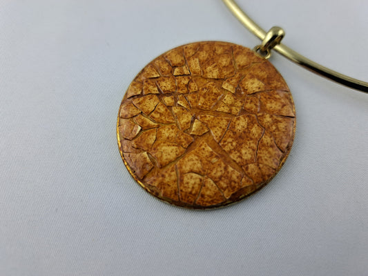 15157 - Pendentif EggShell brune