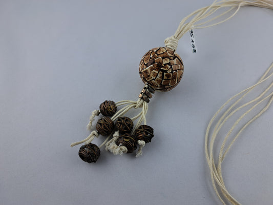 15158 - Pendentif EggShell brun