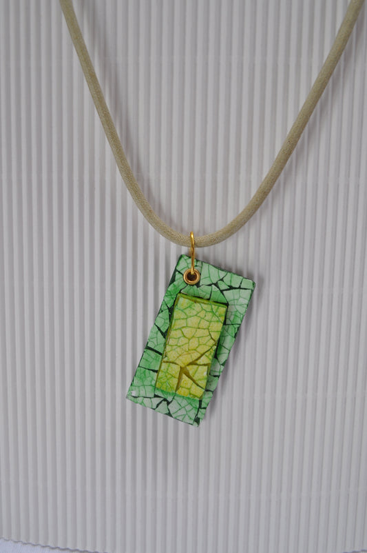 15165 - Pendentif EggShell green