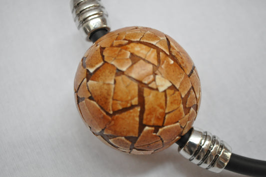 15169 - Pendentif EggShell brun