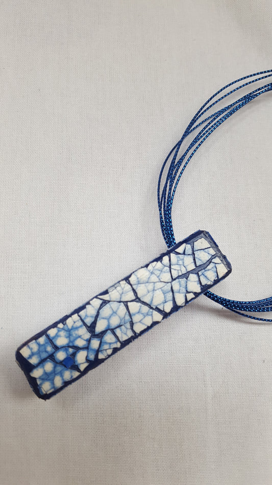 15173 - Pendentif EggShell bleu