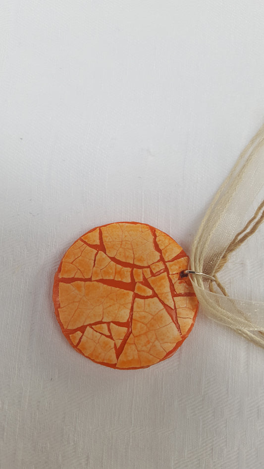 18102 - Pendentif EggShell Orange