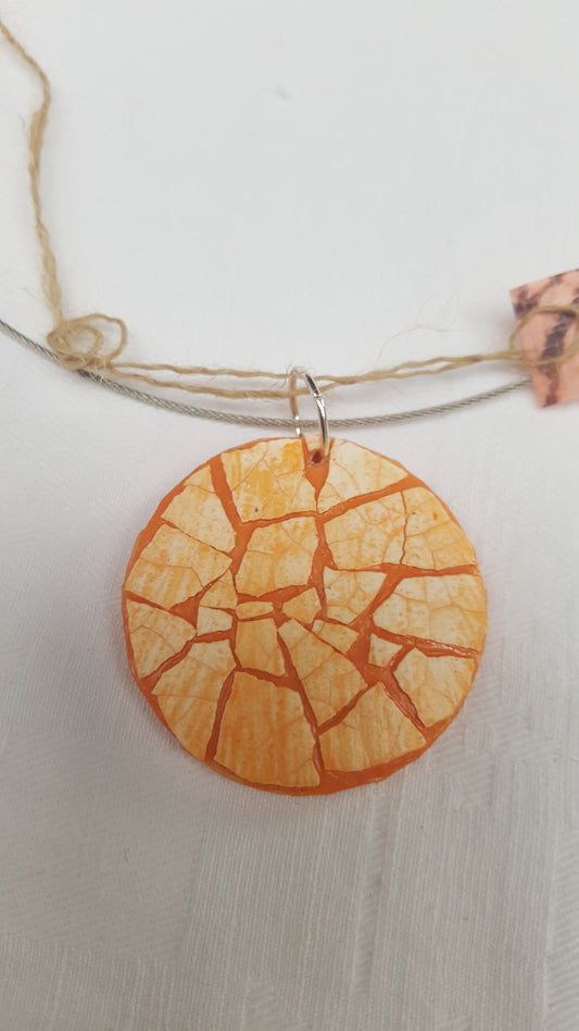 18103 - Pendentif EggShell Orange