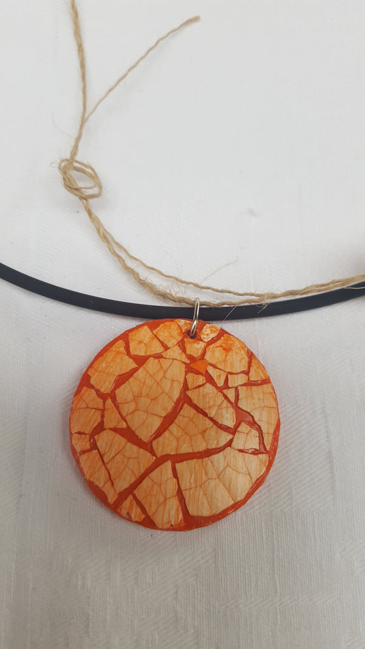 18104 - Pendentif EggShell Orange