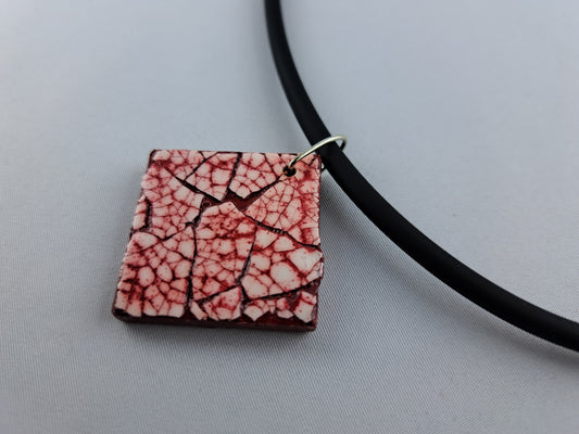 18108 - Pendentif EggShell rouge/doré