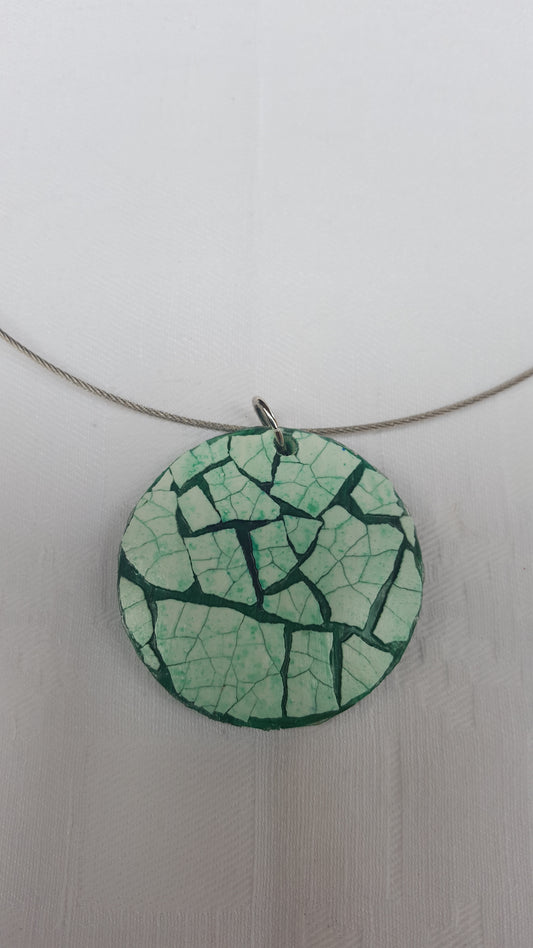18114 - Pendentif EggShell vert
