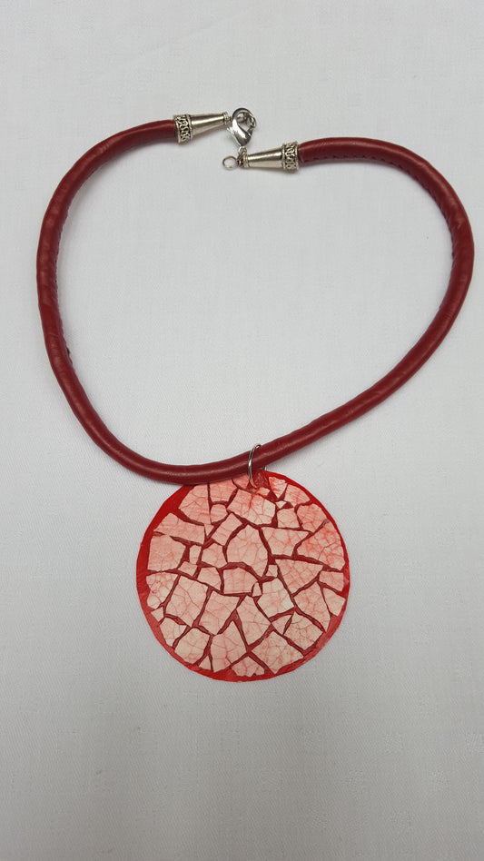 23102 - Pendentif EggShell rouge