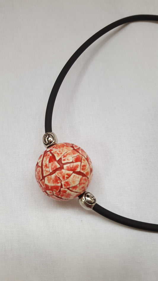 23103 - Pendentif EggShell rouge